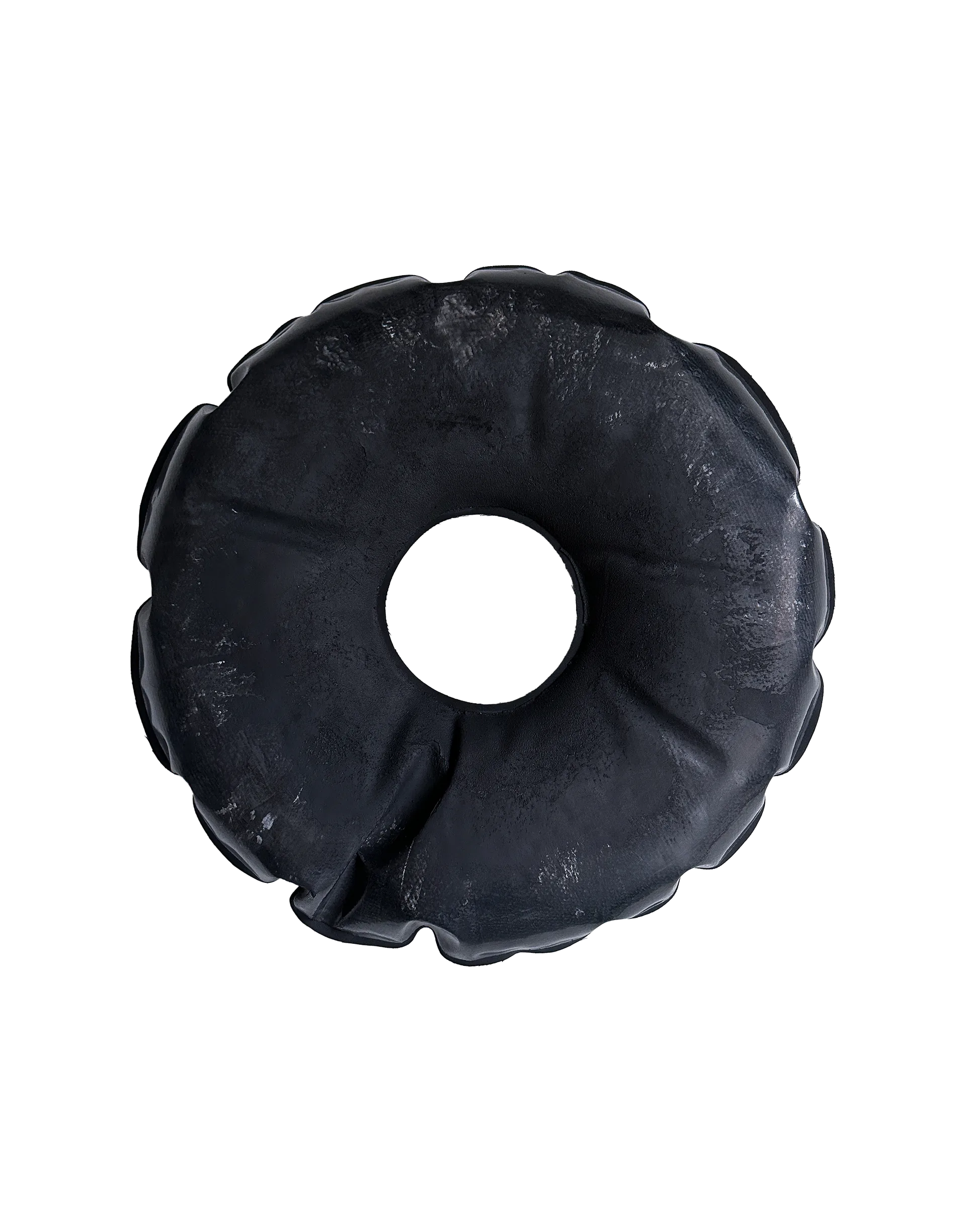 Mammatus 03, a plaster relief by Peter Varga, its rounded cloud-pouch form caught in warm side light