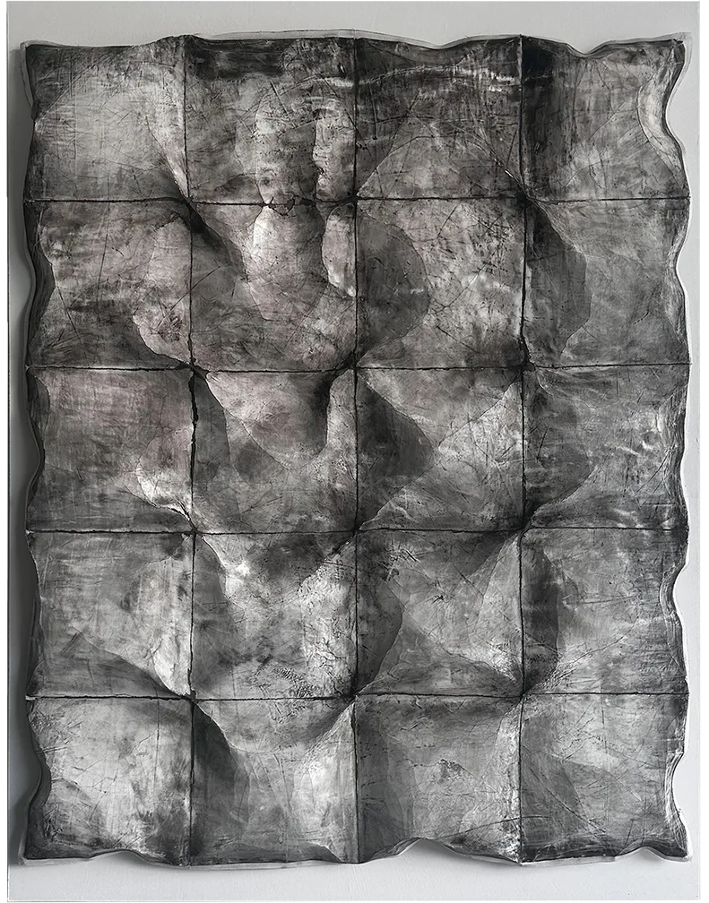 Mammatus 05, plaster relief