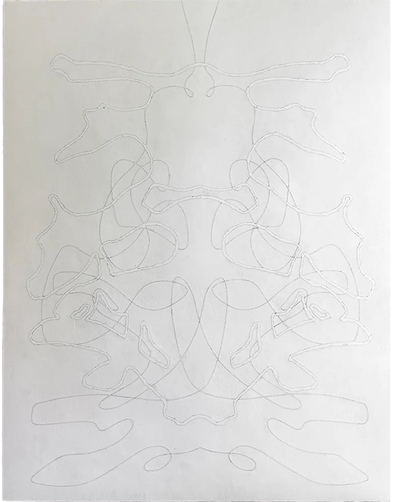 Rorschach 01, plaster relief