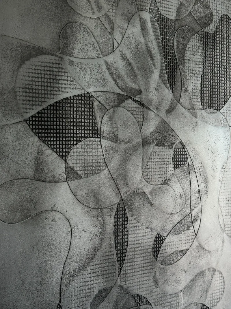 Rorschach 05, plaster relief, second view of the same work