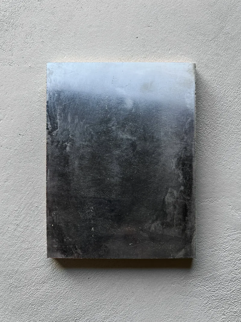 Hi gloss black plaster finish specimen